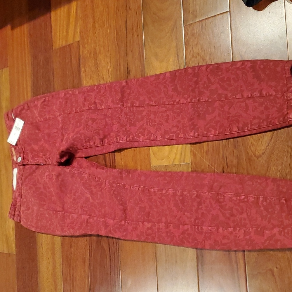 Pilcro by Anthropologie red jeans